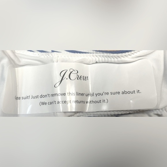 NWT J. Crew Hipster Bikini Bottom in Seersucker, Low-Rise, Moderate Coverage, 3X - Picture 10 of 15